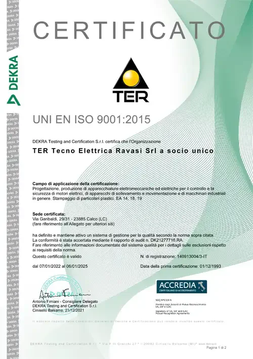 UNI EN ISO 9001:2015
