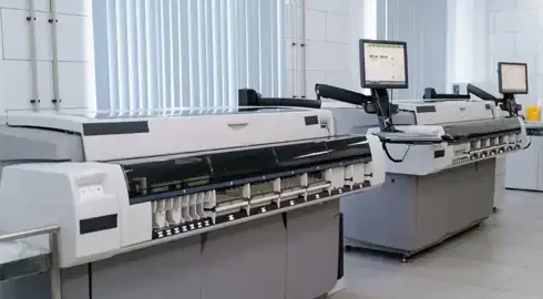 Compenenti di comando e controllo per macchine da stampa